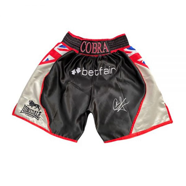 Carl Froch signed boxing shorts