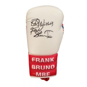 Frank Bruno signed boxing glove