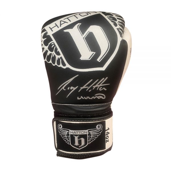 Rick Hatton signed boxing glove - Black
