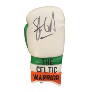 Steve Collins signed boxing glove - The Celtic Warrior