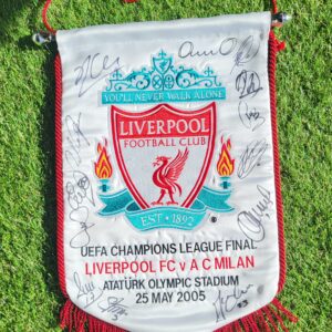 Istanbul 05 Champions league final signed pennant