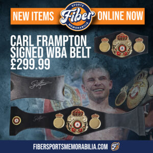 Carl Frampton signed WBA belt