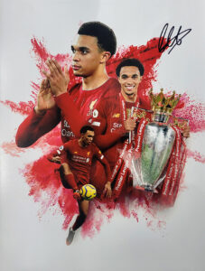 Trent Alexander-Arnold signed A3 photo