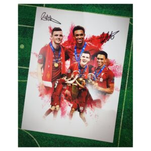 Trent Alexander Arnold & Andy Robertson double signed Photo