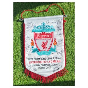 Istanbul 05 Champions league final signed pennant