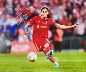 Beautiful signed Kostas Tsimikas photo with hand witten dedication by Kosta "The Greek Scouser", one special photo for the collection