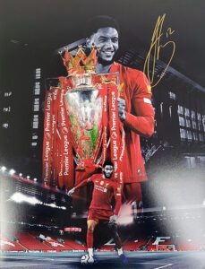 Joe Gomez signed montage photo