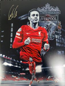 Thiago signed montage photo