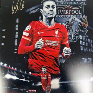 Thiago signed montage photo