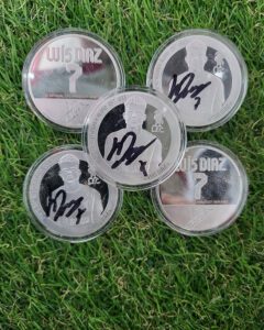 Signed Luis Diaz Coins