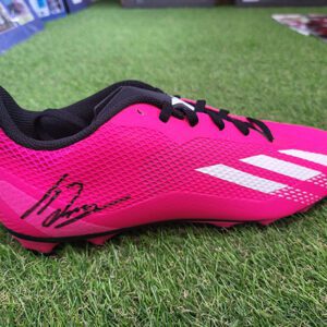 Luis Diaz Signed Boot Pink