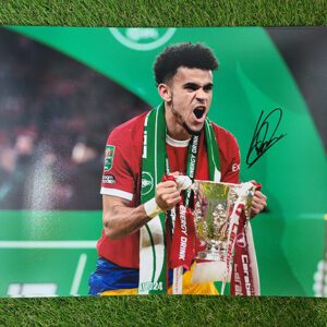 Luis Diaz Signed Photo Carabao Cup