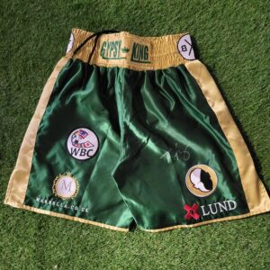 Tyson Fury signed boxing shorts