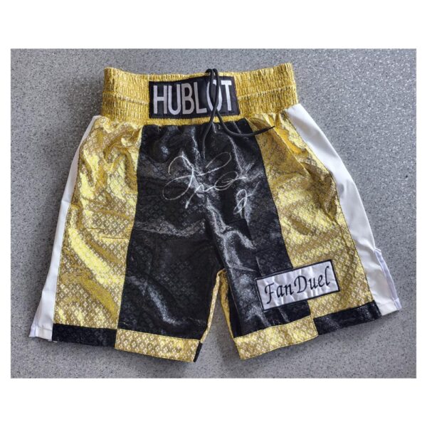 Signed Floyd Mayweather shorts