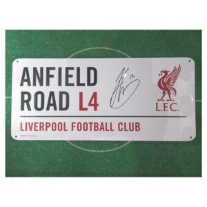 Joe Gomez signed Street sign (WHITE)