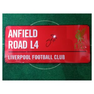 Sadio Mane signed Street sign (RED)