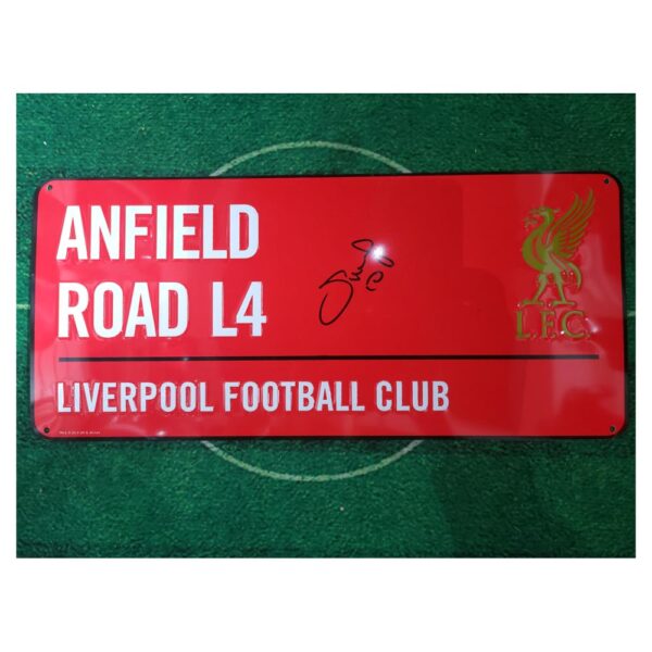 Sadio Mane signed Street sign (RED)