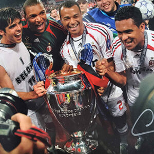 CAFU SIGNED 12X8 UCL CELEBRATION PHOTO