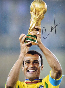 CAFU SIGNED 12X8 WORLD CUP PHOTO