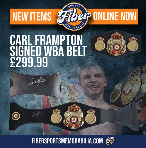 Carl Frampton signed WBA belt