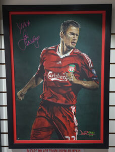 JAMIE CARRAGHER SIGNED KOP ART ORIGINAL