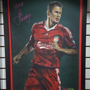 JAMIE CARRAGHER SIGNED KOP ART ORIGINAL