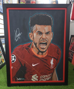 LUIS DIAZ SIGNED KOP ART ORIGINAL