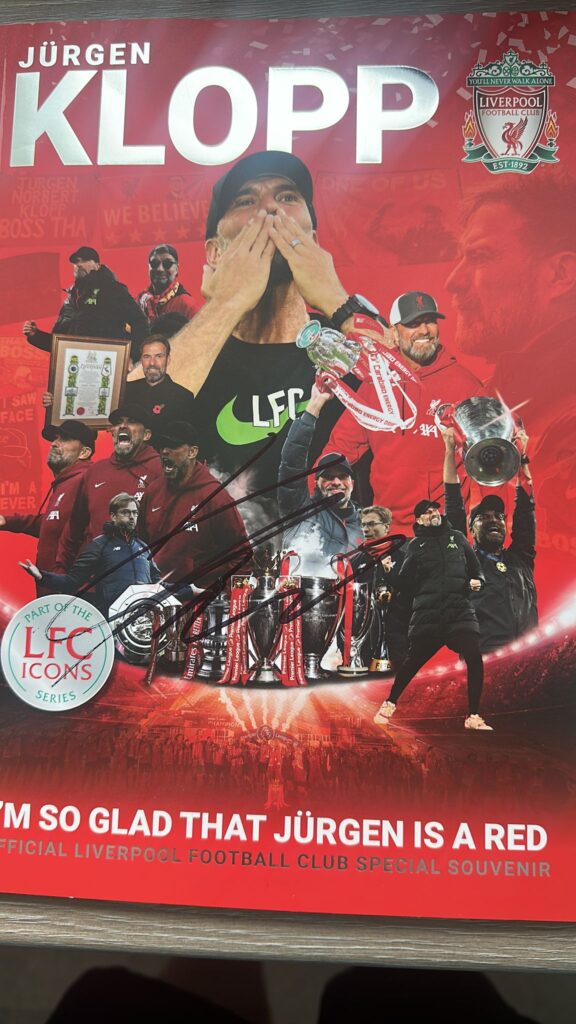 klopp signature on program