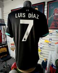 Diaz 24 25 away shirt signed