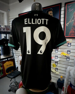 Elliott 24 25 away shirt signed