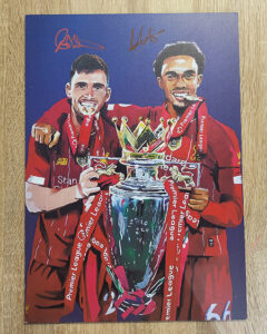 andy robertson tren alexander arnold signed original artwork