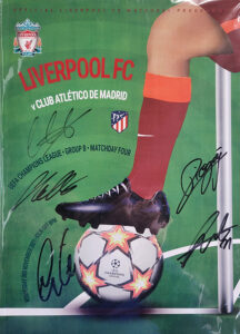 Multi Signed 2001 Champions League Programme v Athletico Madrid