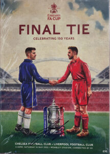 Signed 2022 FA Cup Final Programme by Kostas Tsimikas Signature Placement May Vary