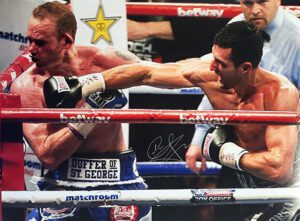 Signed Carl Froch 16x12 Photograph Fighting