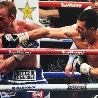 Signed Carl Froch 16x12 Photograph Fighting