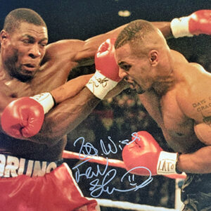 Signed Frank Bruno 16x12 Photograph v Tyson 2Signed Frank Bruno 16x12 Photograph v Tyson 2