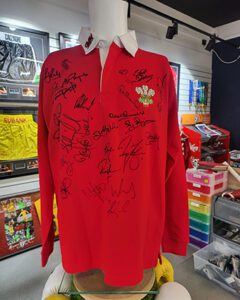 Signed Multi Wales Rugby Shirt
