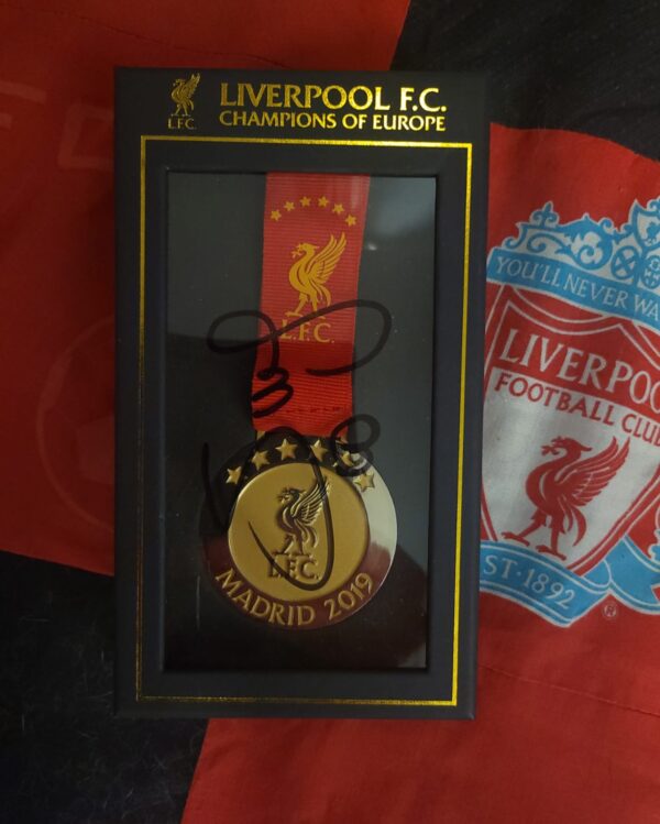 Signed Sadio Mane Club Issued 2019 Champions League Medal