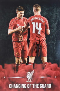 Signed Jordan Henderson Changing of the Guard 12x8 Photo