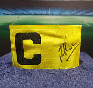 Signed Jordan Henderson Yellow C Captains Armband